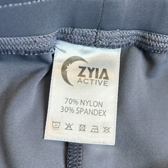 ZYIA Active Women's Peak Zipper Joggers- Dark Grey- Size Large - Picture 9 of 13